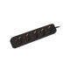 Listwa przedluzacz   3m 5X230v c PS0-05F-0300-BK