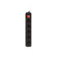 Listwa przedluzacz   3m 5x230 c  PS1-05F-0300-BK