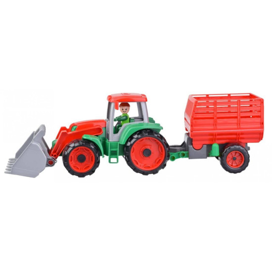 Truxx Traktor z przyczepą do siana w otwartym pudełku