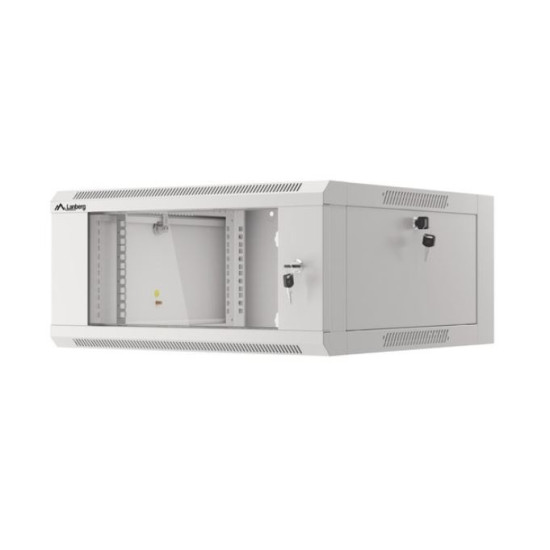 Szafa instalacyjna RACK wisząca 19 cali 4U 570x600 szara WFFA-5604-10S