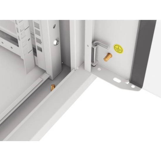 Szafa instalacyjna RACK wisząca 19 cali 4U 570x600 szara WFFA-5604-10S