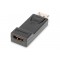Adapter Displayport 1080p 60Hz FHD Typ DP/HDMI A M/Ż czarny Adapter Displayport 1080p 60Hz FHD Typ DP/HDMI A M/Ż czarny