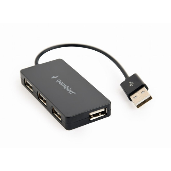 HUB 4 portowy USB czarny