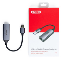 Adapter USB-A 3.1 GEN 1 RJ45; 1000 Mbps; U1309A 