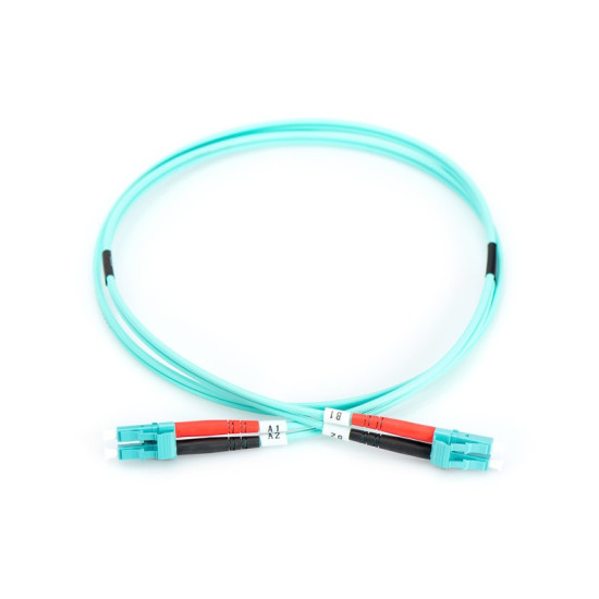 Patch cord światłowodowy FO LC-LC MM 50/125 OM3 duplex LSOH 2m