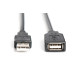 Kabel przedłużający USB 2.0 HighSpeed Typ USB A/USB A M/Ż aktywny, czarny 10m