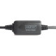 Kabel przedłużający USB 2.0 HighSpeed Typ USB A/USB A M/Ż aktywny, czarny 10m