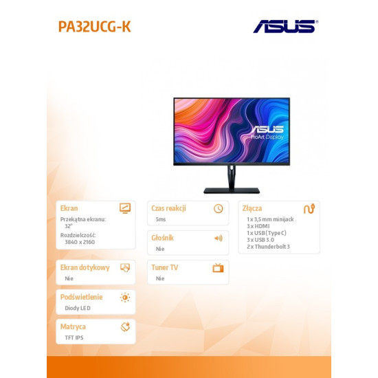 Monitor 32 cale PA32UCG-K