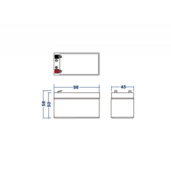 Akumulator AGM VRLA 12V 1.3Ah