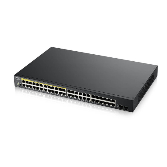 Przełącznik zarządzalny GS1900-48HP v2, 48-port GbE L2 Smart Switch 170W rack            GS1900-48HPv2 