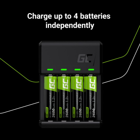 Ładowarka VitalCharger 4xBaterie  AA 2000mAh