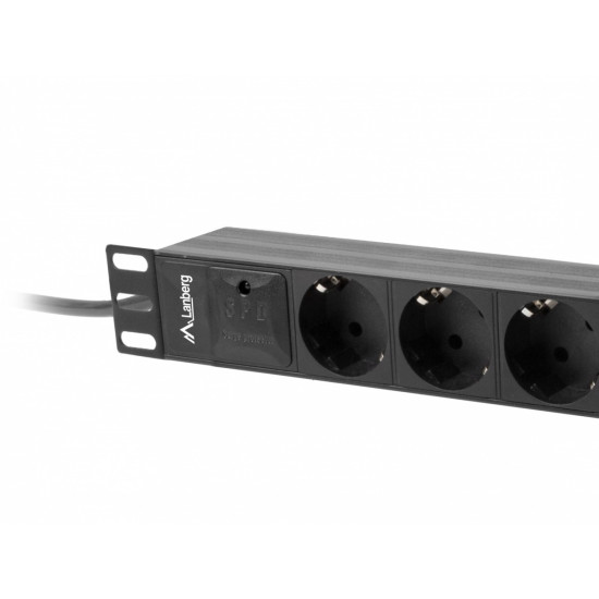 Listwa zasilająca Rack PDU 10 1U 3x Schuko 2m 16A czarna 
