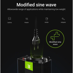 Przetwornica Napięcia Inwerter 12V na 230V 1000W/2000W Modyfikowana sinusoida