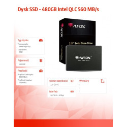 Dysk SSD - 480GB Intel QLC 560 MB/s 