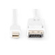 Kabel połączeniowy Displayport 4K 60Hz UHD Typ miniDP/DP M/M biały 2m