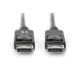Kabel połączeniowy DisplayPort z zatrzaskami 1080p 60Hz FHD Typ DP/DP M/M czarny 2m