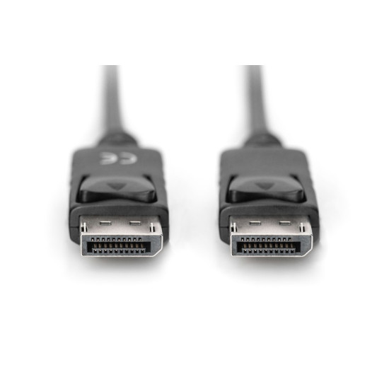 Kabel połączeniowy DisplayPort z zatrzaskami 1080p 60Hz FHD Typ DP/DP M/M czarny 3m