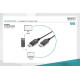 Kabel połączeniowy DisplayPort z zatrzaskami 1080p 60Hz FHD Typ DP/DP M/M czarny 3m