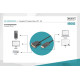 Kabel DisplayPort z zatrzaskiem 1080p 60Hz FHD Typ DP/DVI-D (24+1) M/M 2m