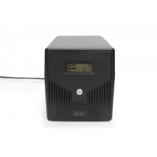 Zasilacz awaryjny UPS Line-Ineractive LCD, 1500VA/900W, 2x12V/9Ah, AVR, 4xSCHUKO, USB, RS232, RJ45