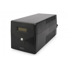 Zasilacz awaryjny UPS Line-Ineractive LCD, 1500VA/900W, 2x12V/9Ah, AVR, 4xSCHUKO, USB, RS232, RJ45
