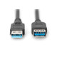 Kabel przedłużający USB 3.1 Gen.1 SuperSpeed 5Gbps Typ USB A/USB A M/Ż czarny 3m