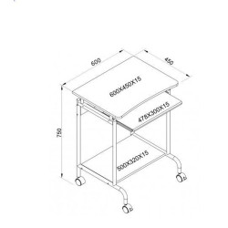 Biurko komputerowe białe 