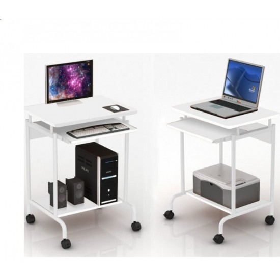 Biurko komputerowe białe 