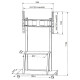 Stojak LCD 55-100 cali 150 kg