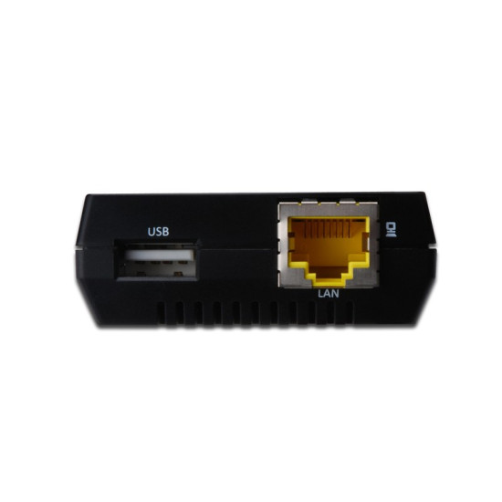 Wielofunkcyjny serwer wydruku/Print server 1xUSB 2.0 Hub sieciowy, NAS, 1x RJ45, LAN 10/100Mbps