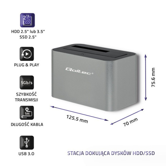 Stacja dokująca dysków HDD/SSD | 2.5