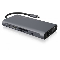 Stacja dokująca IB-DK4040-CPD TYPE-C z dwoma interfejsami wideo 