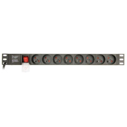 Listwa zasilająca rack 8 x French socket/3m 