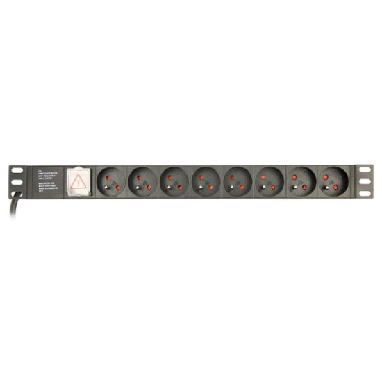 Listwa zasilająca rack 8 x French socket/3m 