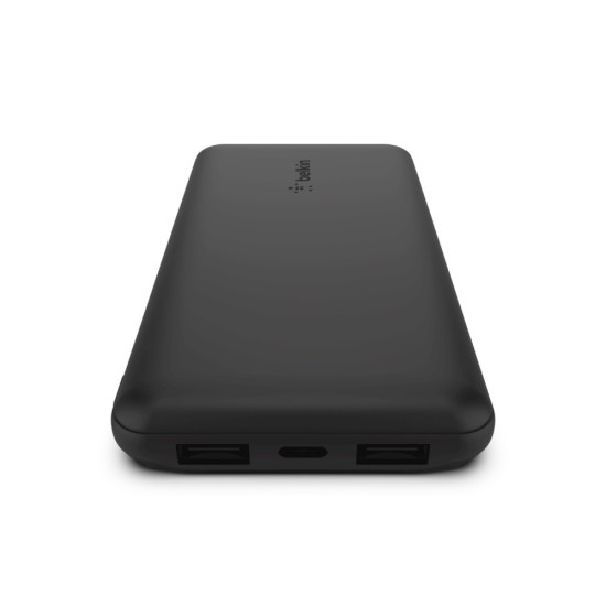 PowerBank 10 000mAh USB A i C 15W czarny