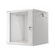 Szafa instalacyjna wisząca 19' 12U 600X600mm szara (drzwi       szklane)