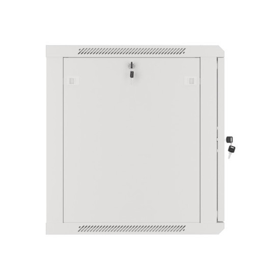 Szafa instalacyjna wisząca 19' 12U 600X600mm szara (drzwi       szklane)