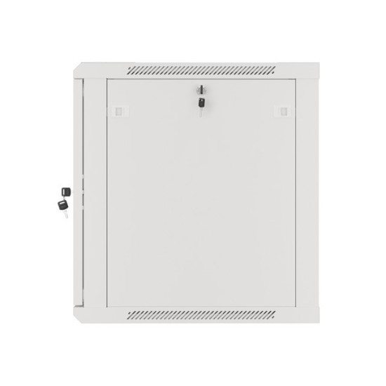 Szafa instalacyjna wisząca 19' 12U 600X600mm szara (drzwi       szklane)
