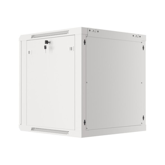 Szafa instalacyjna wisząca 19' 12U 600X600mm szara (drzwi       szklane)