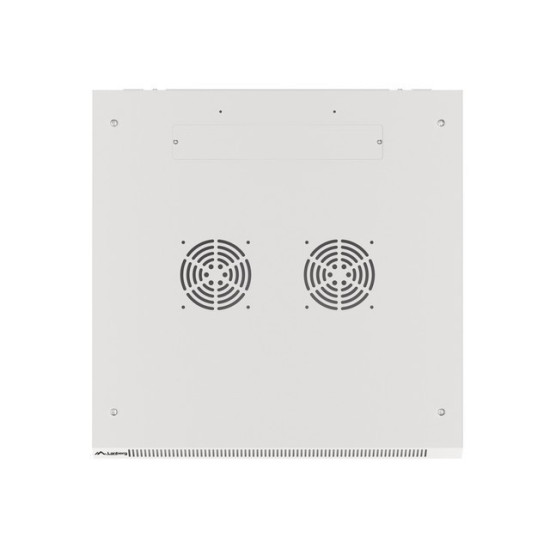 Szafa instalacyjna wisząca 19' 12U 600X600mm szara (drzwi       szklane)