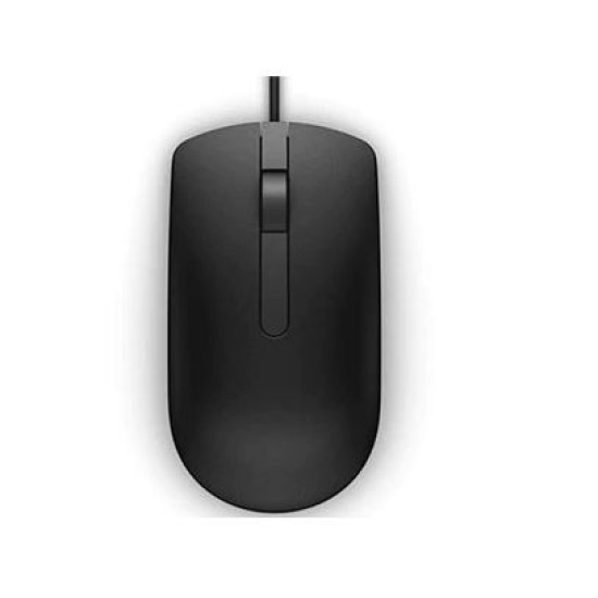 Mysz optyczna przewodowa USB MS116 czarna 