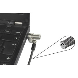 Dicota Security Cable Wedge lock Ultra Slim - keyed