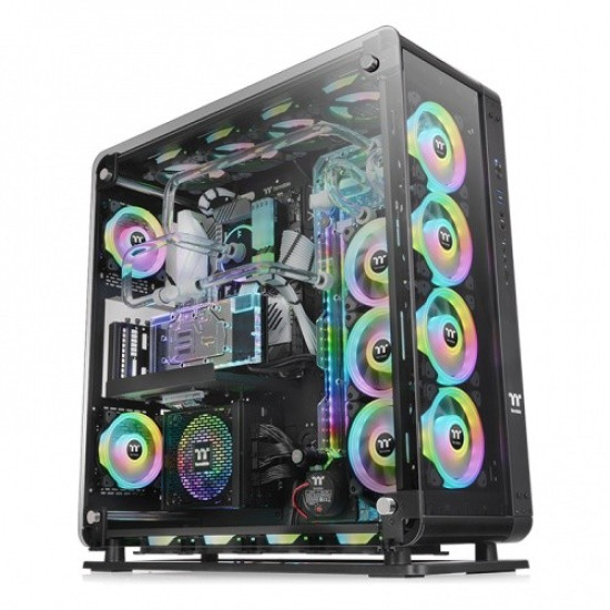 obudowa - Core P8 Black Tempered Glass 