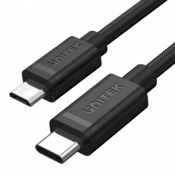 Kabel USB TYP-C DO microUSB 2.0; 1m; Y-C473BK 