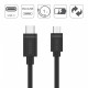 Kabel USB TYP-C DO microUSB 2.0; 1m; Y-C473BK 