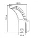 Lampa LED z czujnikiem ruchu MCE244B 