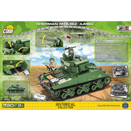 Klocki Sherman M4A3E2 Jumbo 
