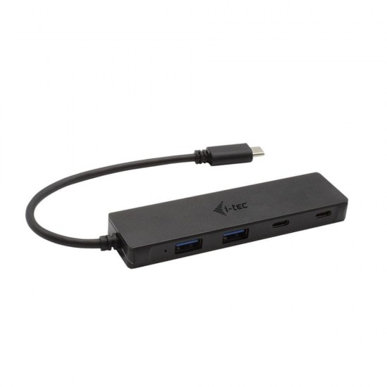 Adapter USB-C Metal HUB 2x USB 3.0 + 2x USB-C 