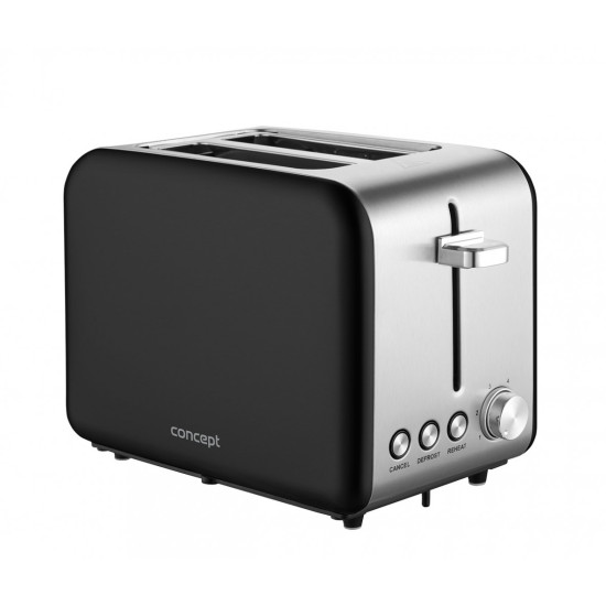 Toster TE2052 inox czarny 