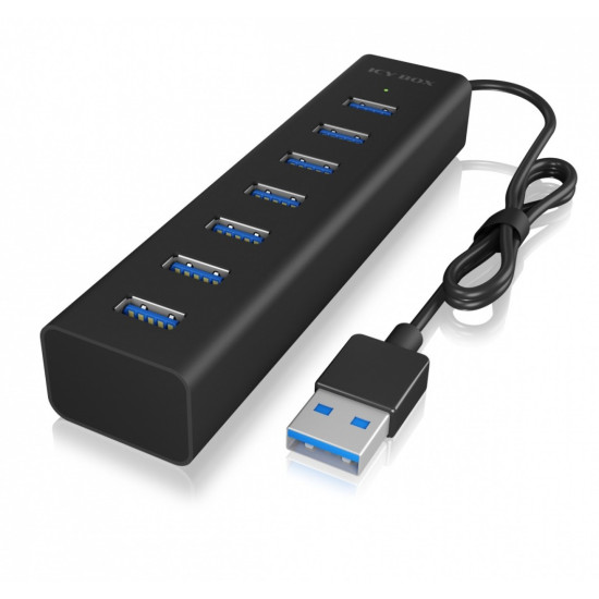 IB-HUB1700-U3 7-Port USB HUB+zasilacz 